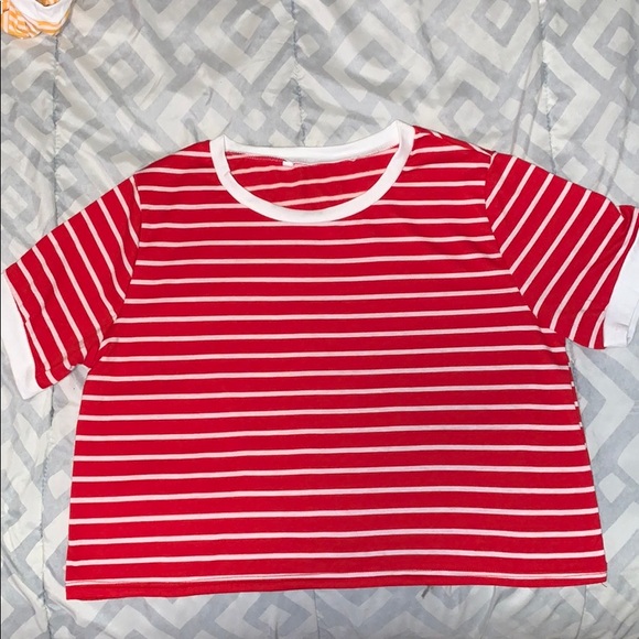 Tops - Striped Ringer Tee